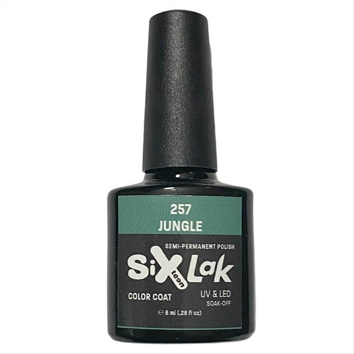 Semi-permanent Varnish SixLak Uv & Led Soak Off Jungle No257-8ml