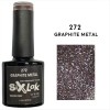 Ημιμόνιμο Βερνίκι SixLak Uv & Led Soak Off No272 Graphite Metal 8ml