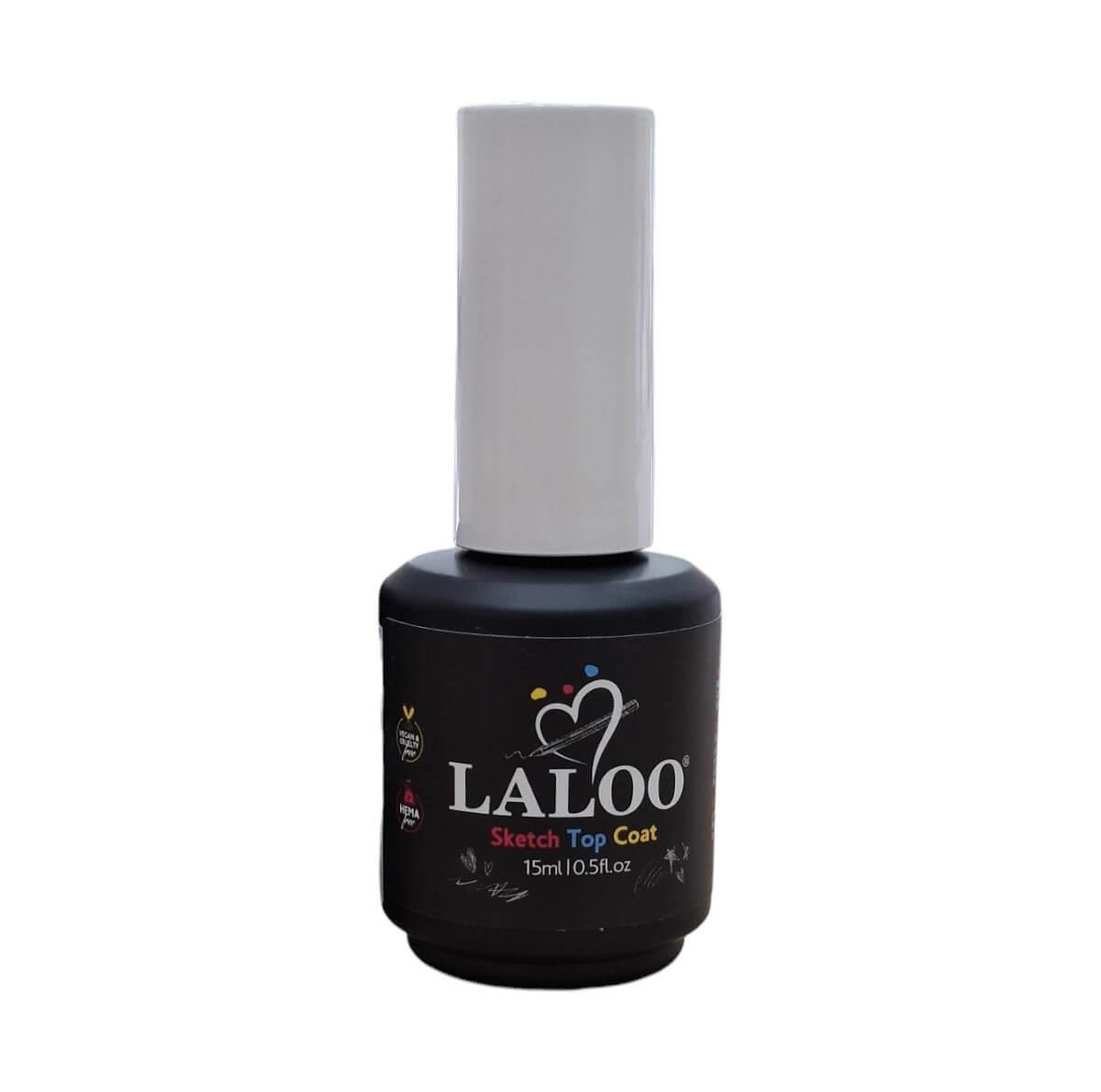 Semi-Permanent Nail Polish Laloo Sketch Top Coat 15ml