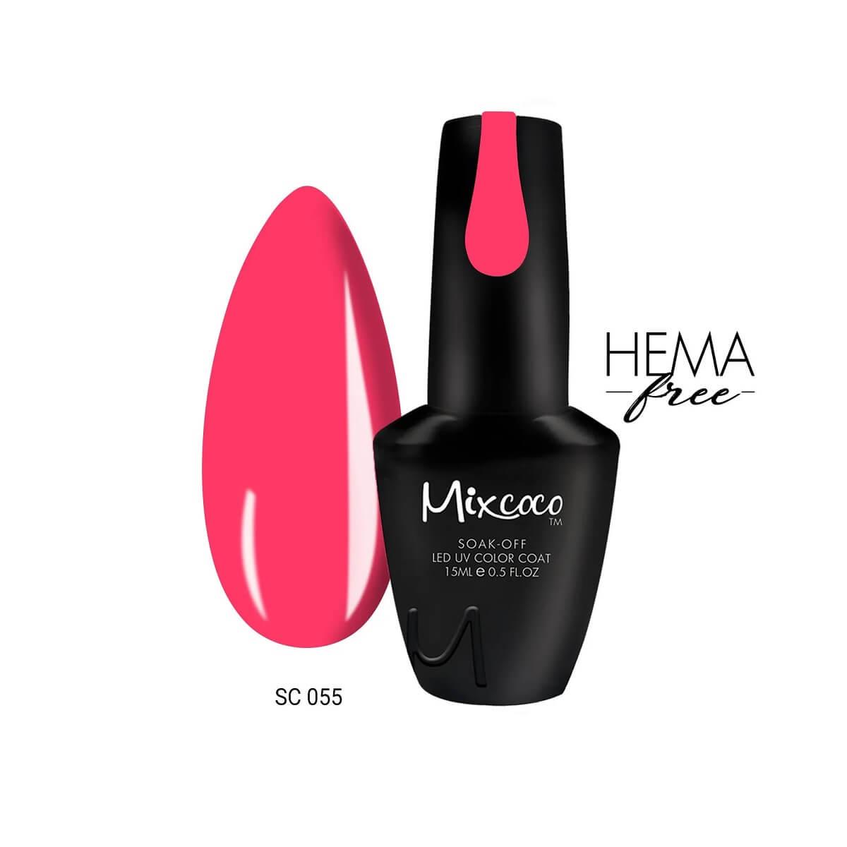 Ημιμόνιμο βερνίκι νυχιών Mixcoco SC055 15ml