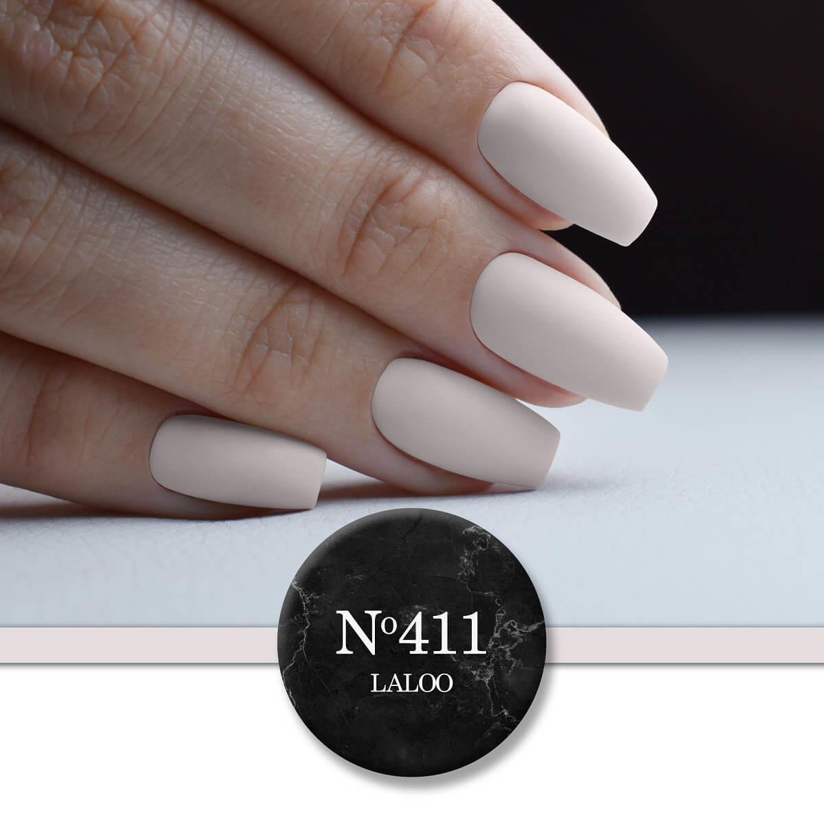 Semi-Permanent Nail Polish Laloo 411 Off white (off-white) 15ml