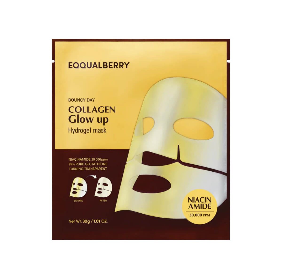 Collagen glow up hydrogel mask 30g Eqqualberry