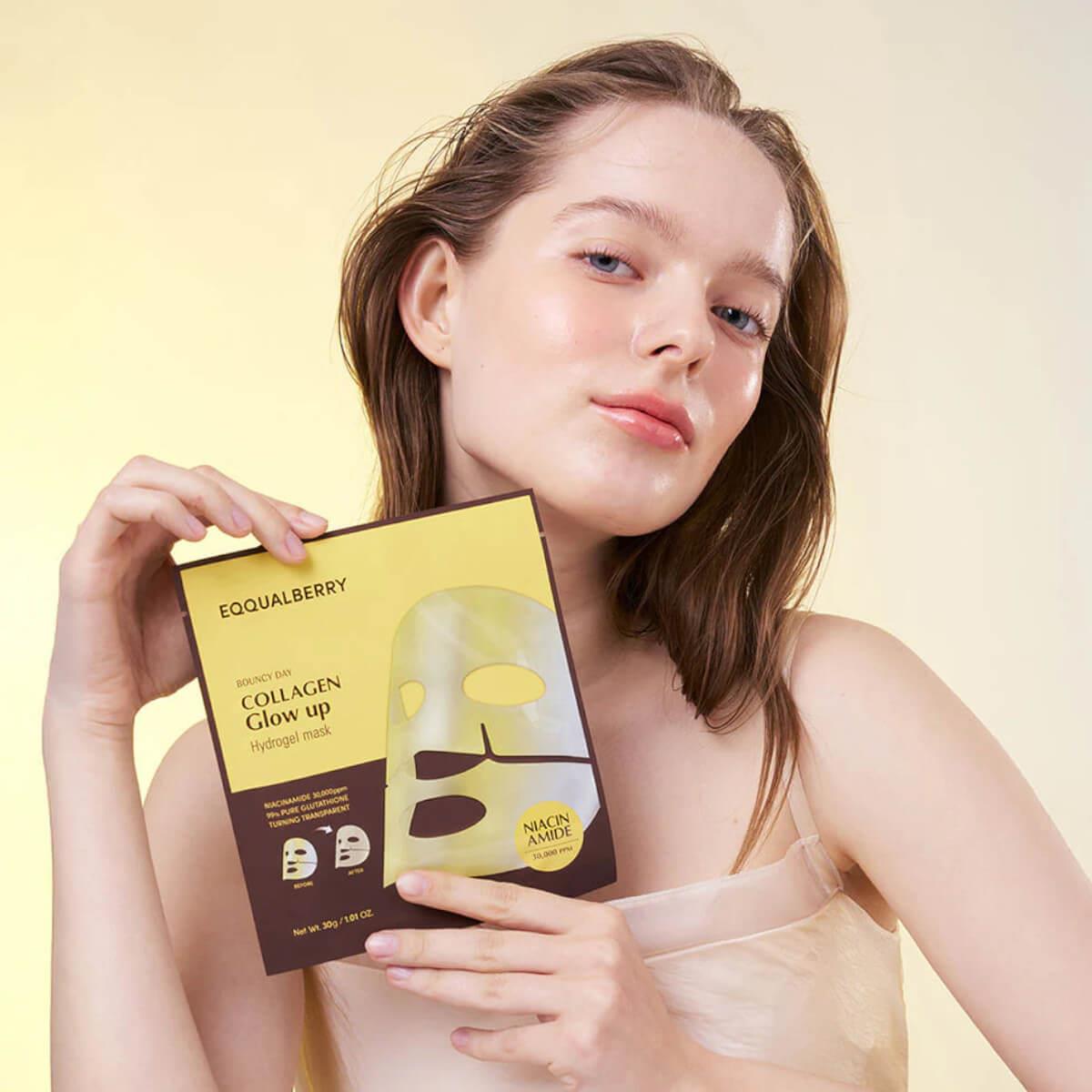 Collagen glow up hydrogel mask 30g Eqqualberry Collagen glow up hydrogel mask 30g Eqqualberry