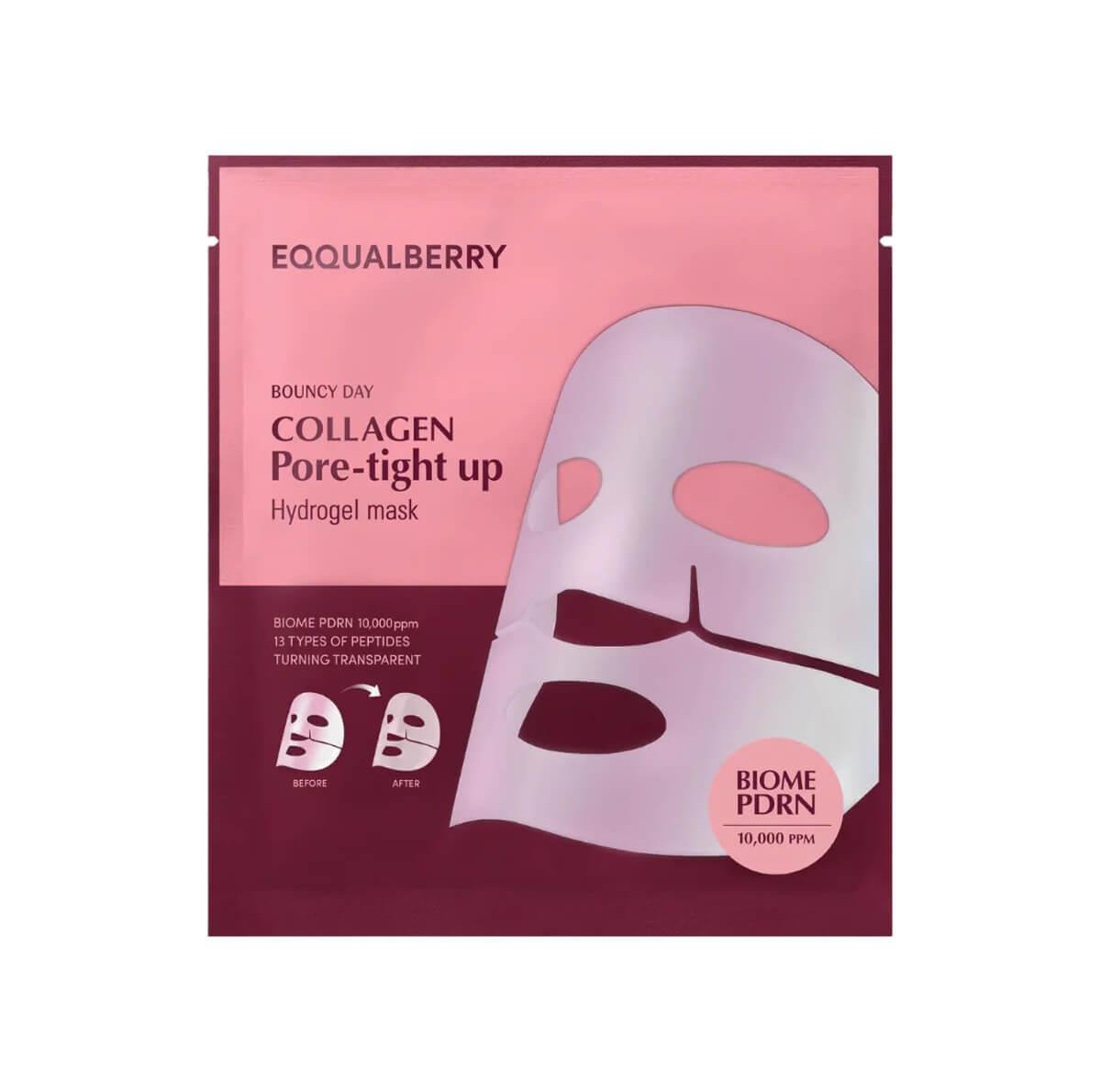 Collagen pore-tight up hydrogel mask 30g Eqqualberry