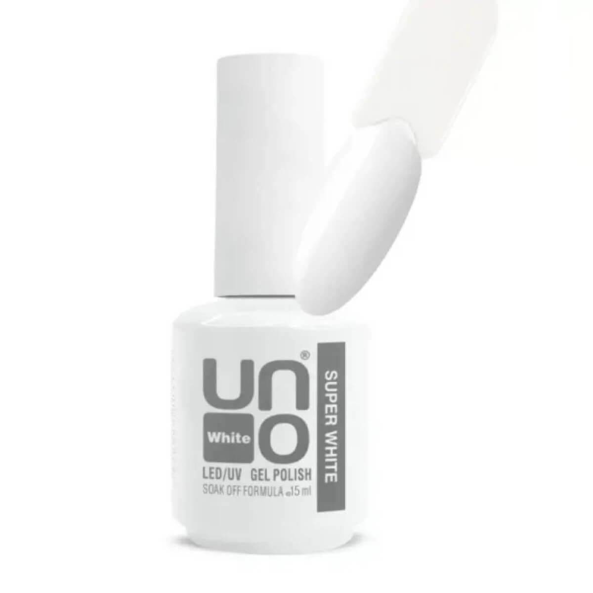 Uno Super White Gel Polish Soak Off 15ml Uno Super White Gel Polish Soak Off 15ml