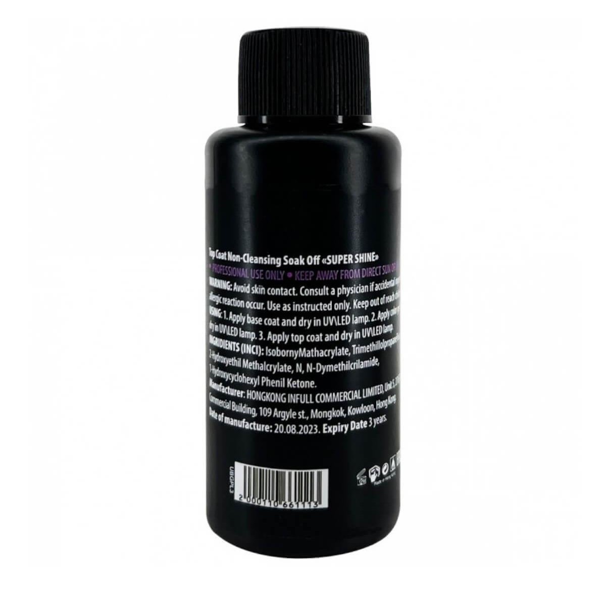 Uno Top Coat Non Cleansing Super Shine 50ml