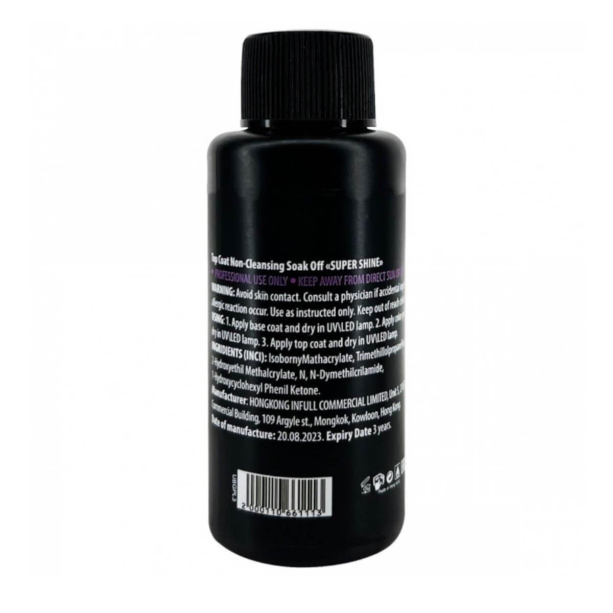 Uno Top Coat Non Cleansing Super Shine 50ml