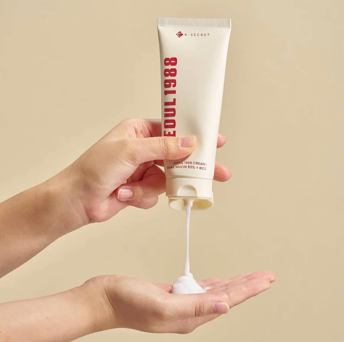 SEOUL 1988 cream snail mucin 93% + rice 100ml K-SECRET