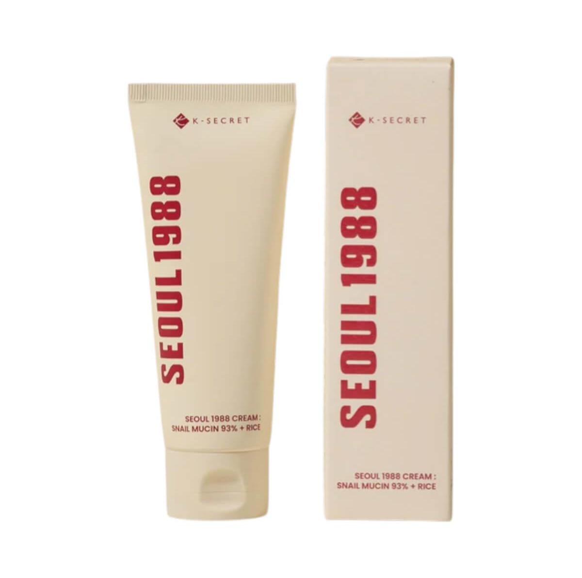 SEOUL 1988 cream snail mucin 93% + rice 100ml K-SECRET