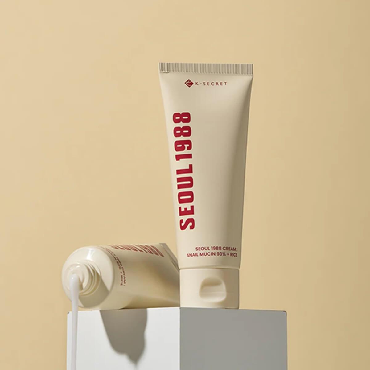 SEOUL 1988 cream snail mucin 93% + rice 100ml K-SECRET SEOUL 1988 cream snail mucin 93% + rice 100ml K-SECRET