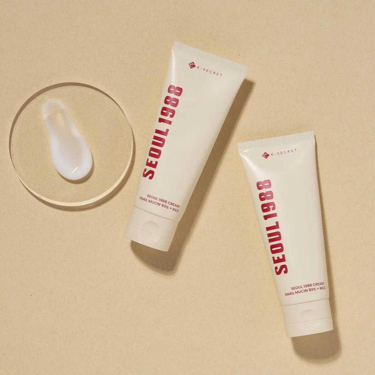 SEOUL 1988 cream snail mucin 93% + rice 100ml K-SECRET SEOUL 1988 cream snail mucin 93% + rice 100ml K-SECRET