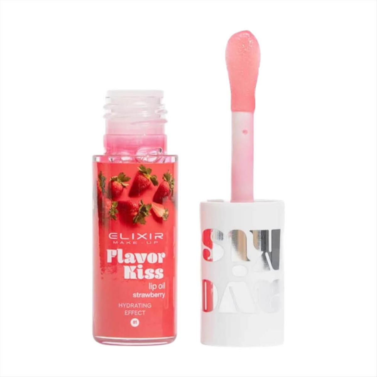 Elixir Flavor Kiss Lip Oil No 01 Strawberry 4gr Elixir Flavor Kiss Lip Oil No 01 Strawberry 4gr