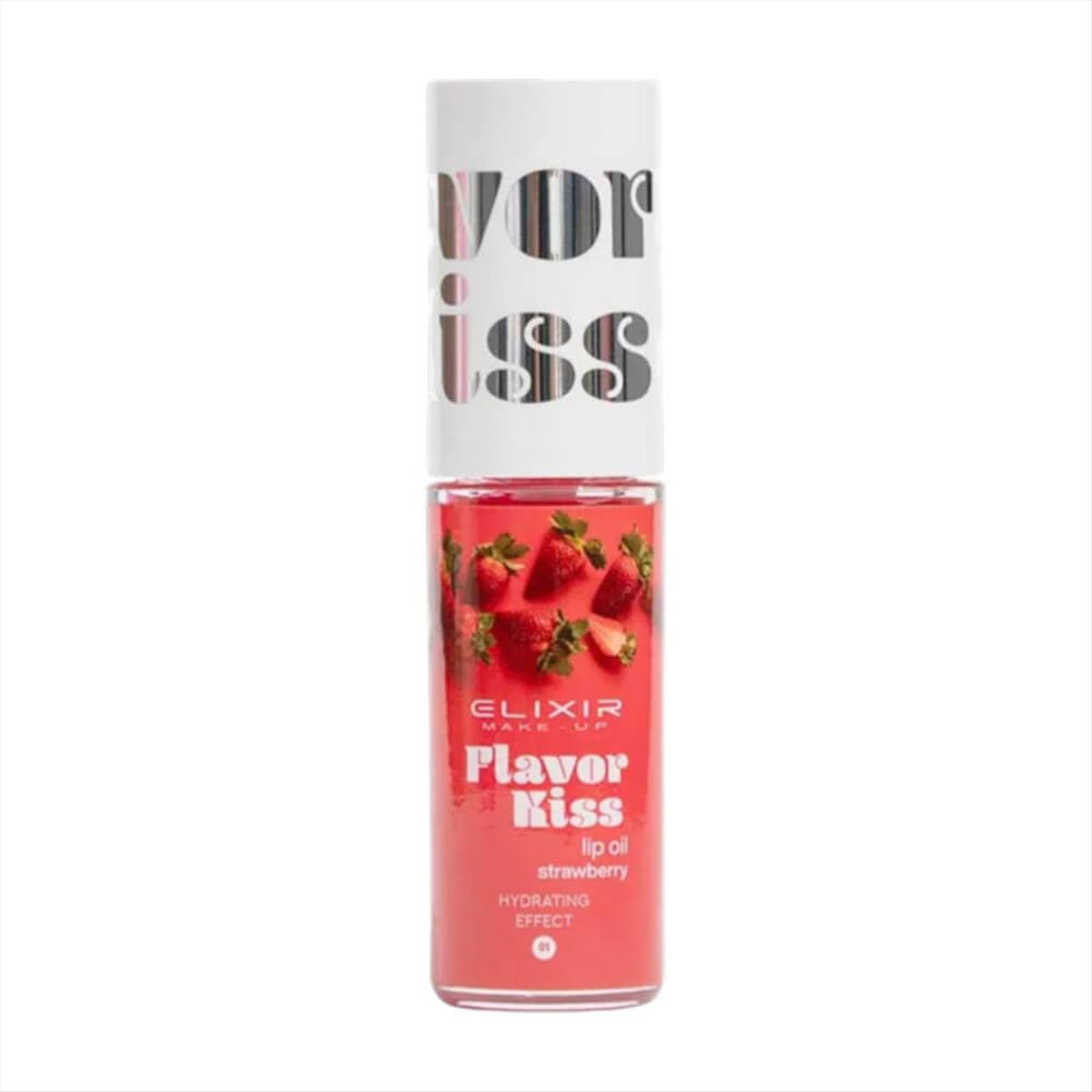 Elixir Flavor Kiss Lip Oil No 01 Strawberry 4gr Elixir Flavor Kiss Lip Oil No 01 Strawberry 4gr