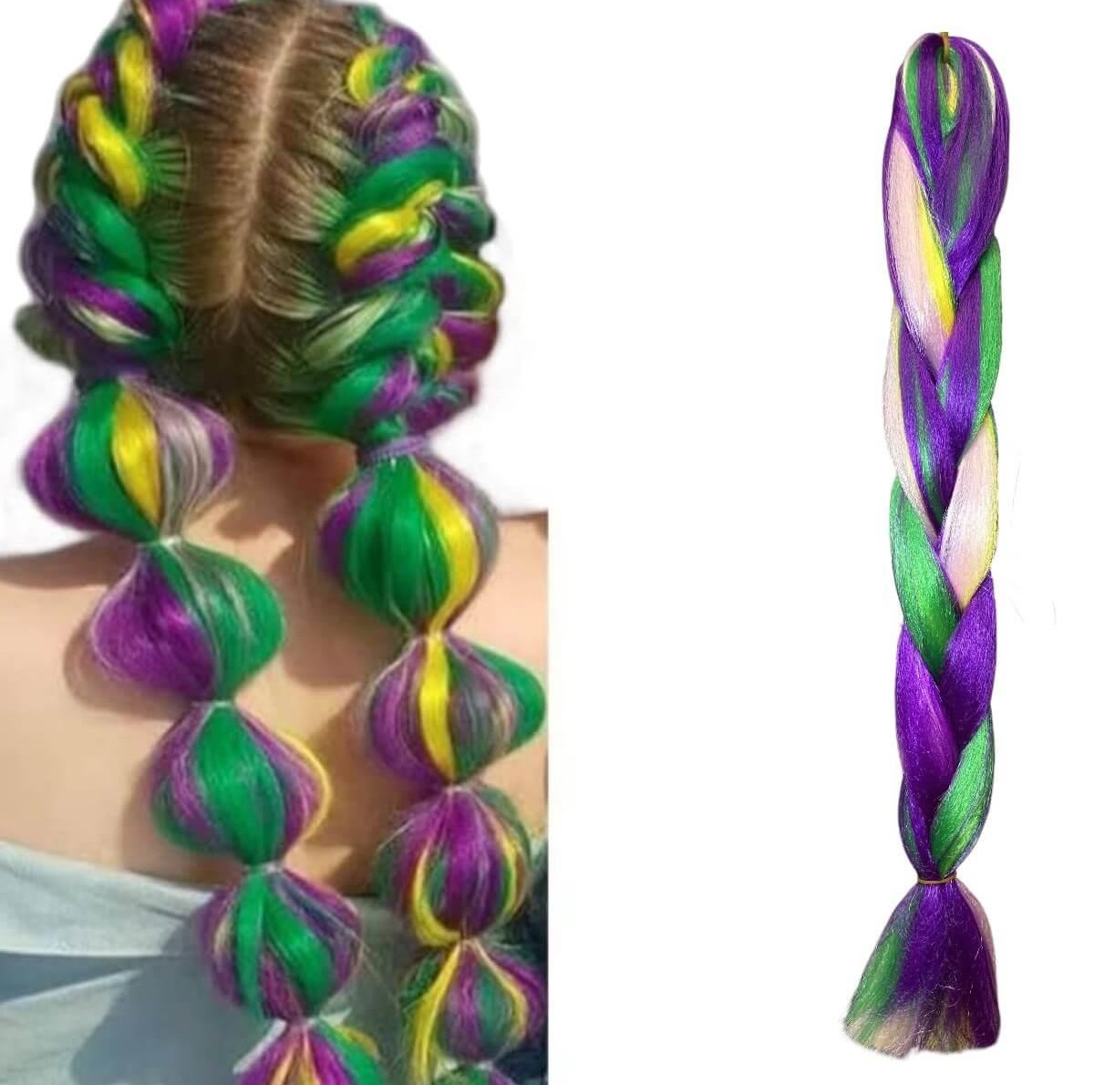 Dreadlock Hair Jumbo Braid Multicolor D12