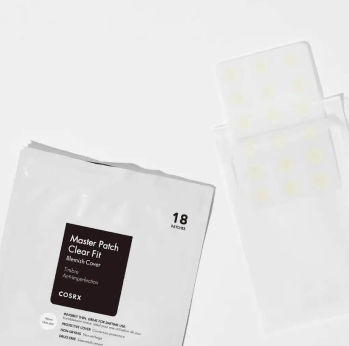 Master patch clear fit blemish cover 18pcs Cosrx