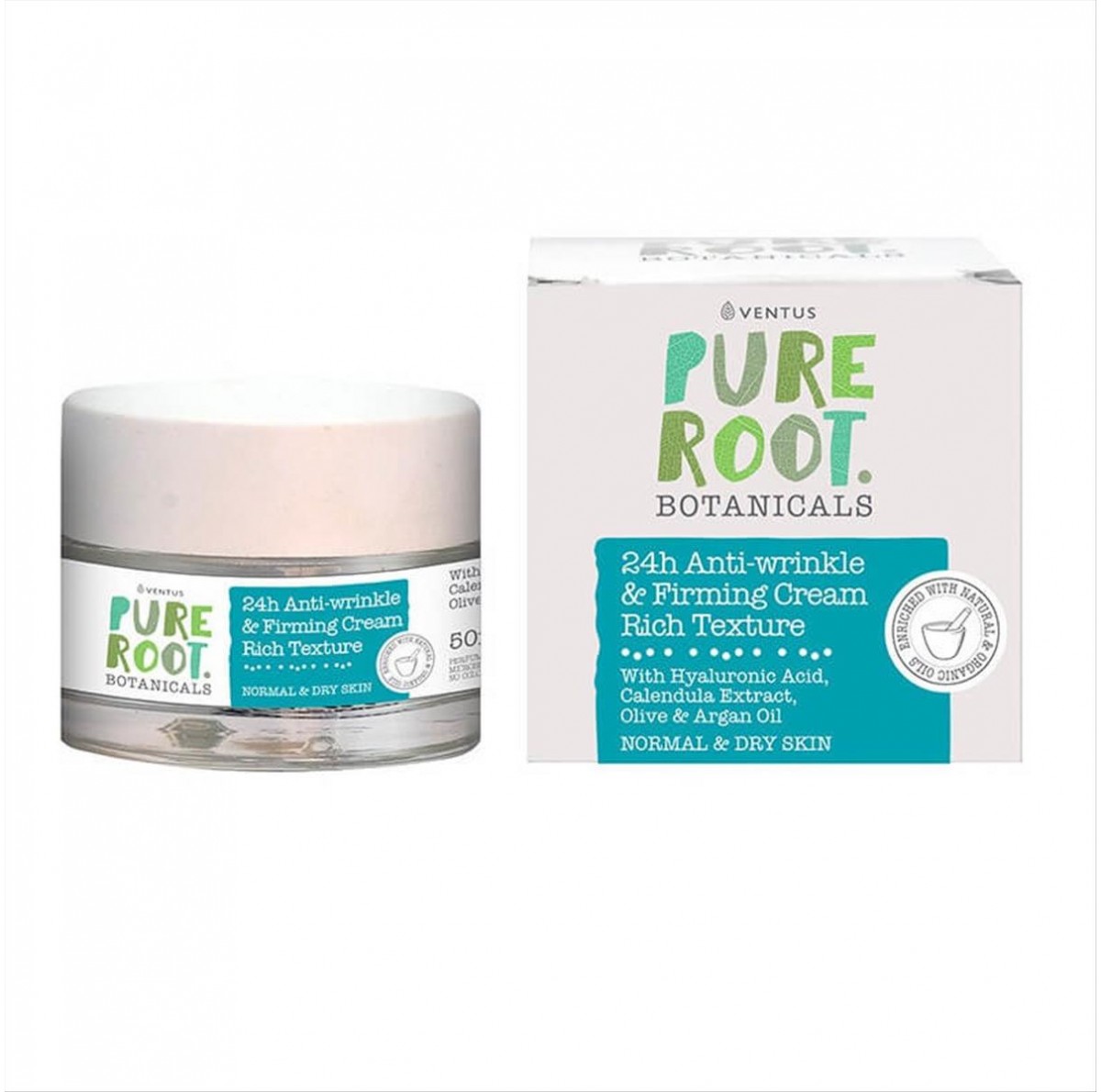 Κρέμα Προσώπου Αντιρυτιδική Pure Root 24H Ventus 50ml