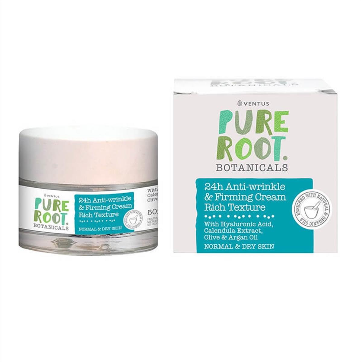 Κρέμα Προσώπου Αντιρυτιδική Pure Root 24H Ventus 50ml