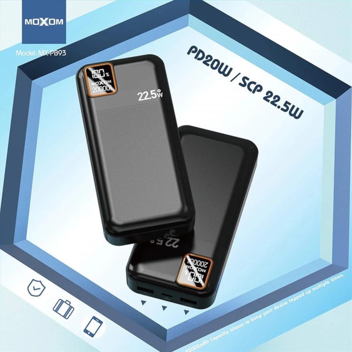 Power Bank Moxom MX-PB93 20000mAh 22.5w