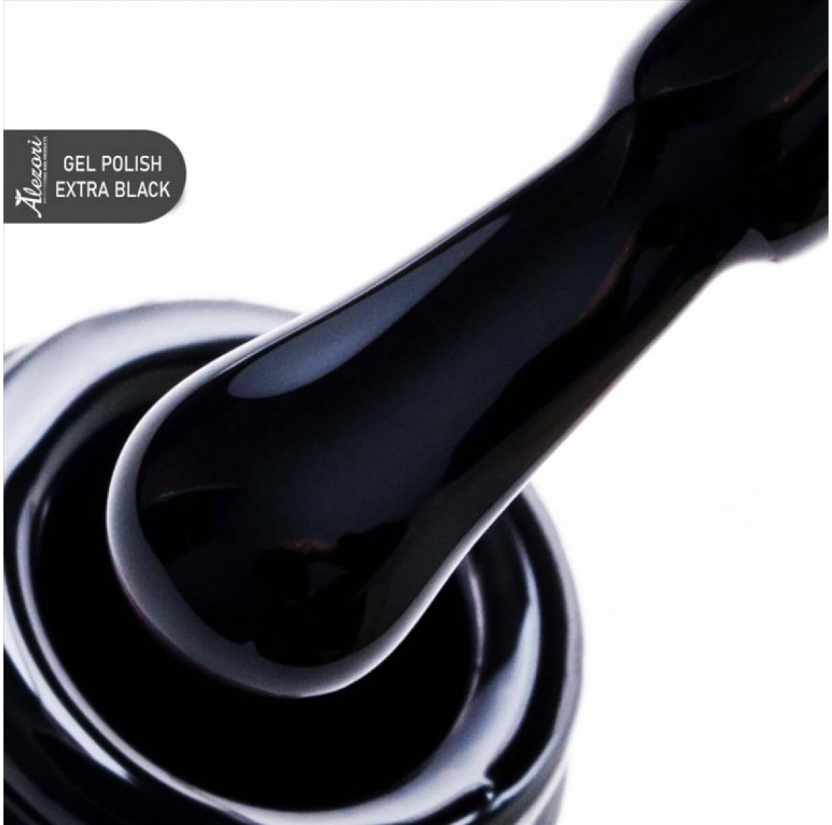 Alezori Ημιμόνιμο Βερνίκι Gel Polish Extra Black 15ml