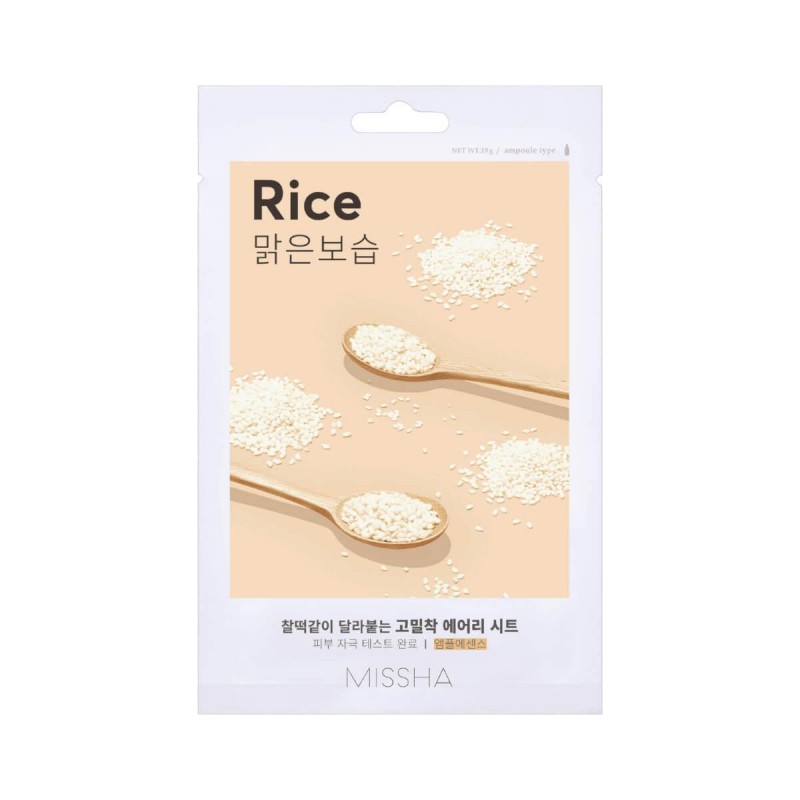 Airy fit sheet mask rice 19g Missha