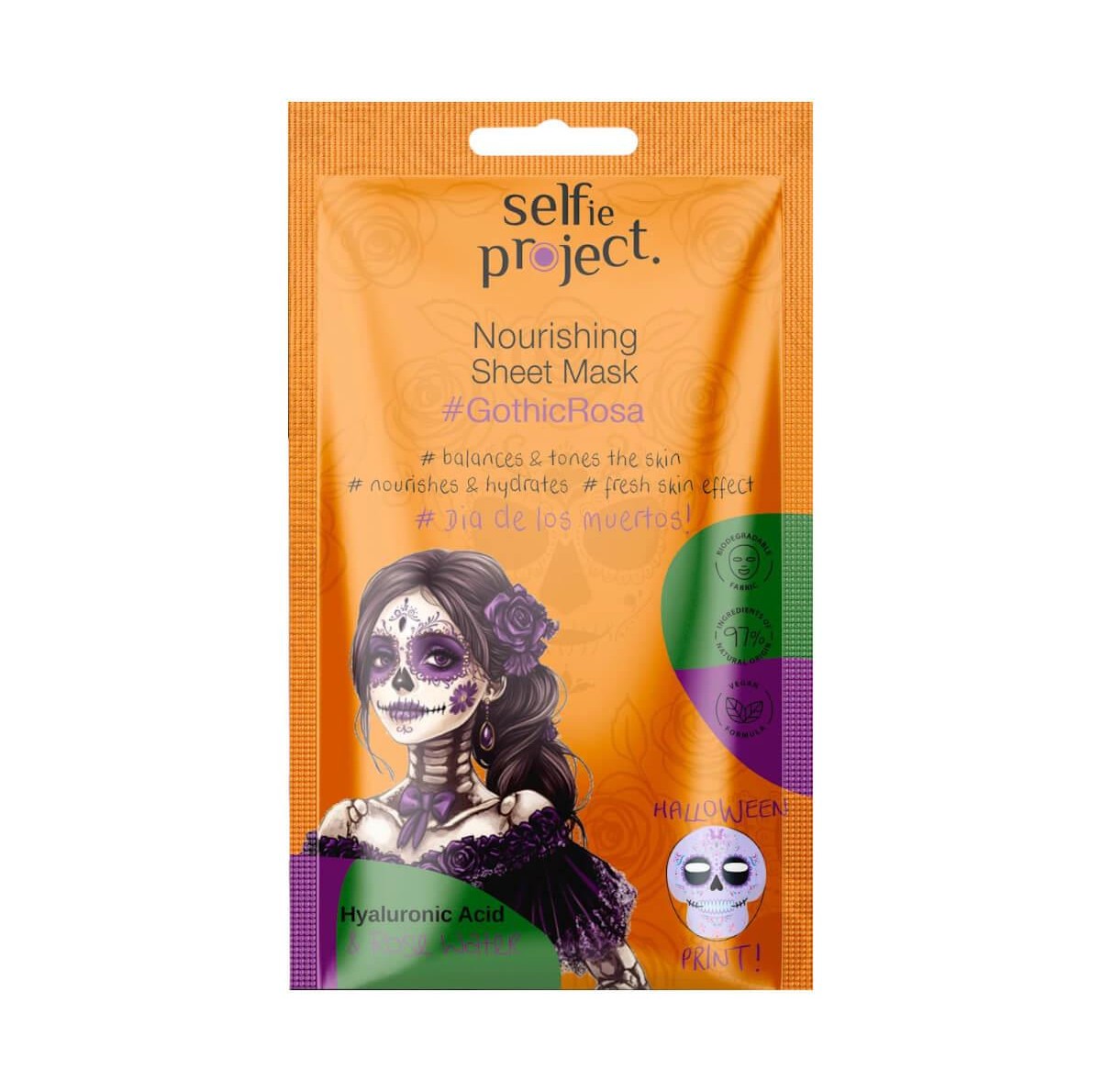 Nourishing sheet mask GothicRosa Selfie Project
