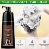 Dexe Argan Hair Color Shampoo - Dark Brown - 420ml