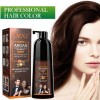Dexe Argan Hair Color Shampoo - Dark Brown - 420ml