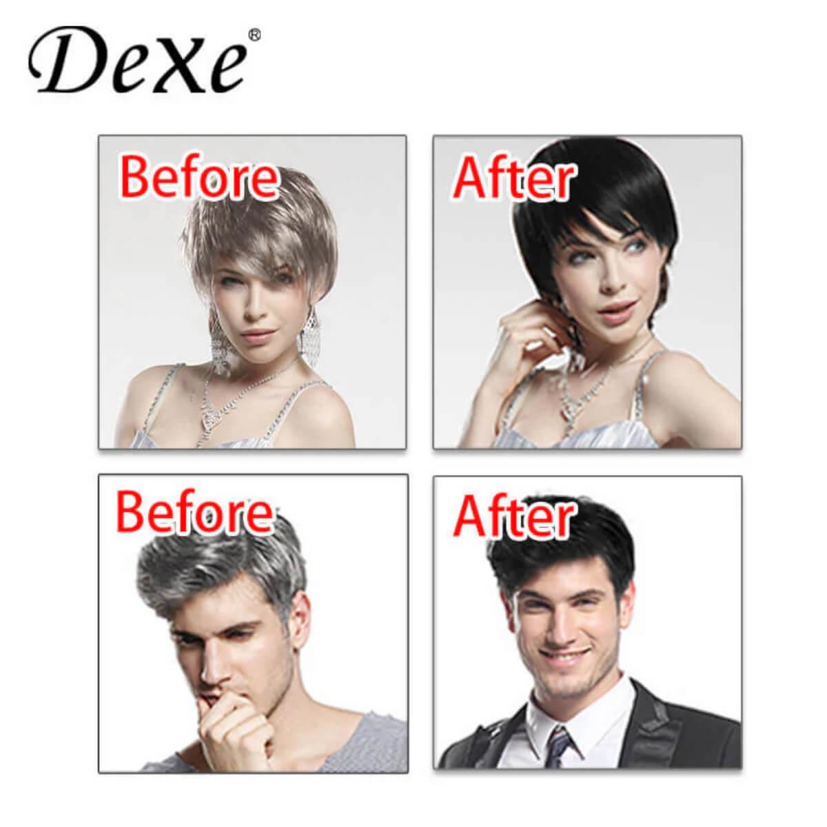 Dexe Argan Hair Color Shampoo Black - 420ml