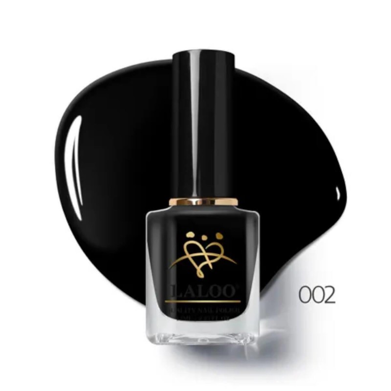Laloo Nail Polish 002 Ebony 13ml