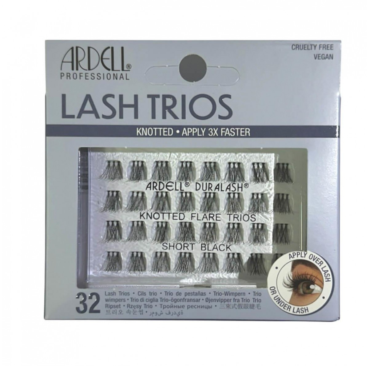 Ardell Knotted Flare Trios Black Eyelashes
