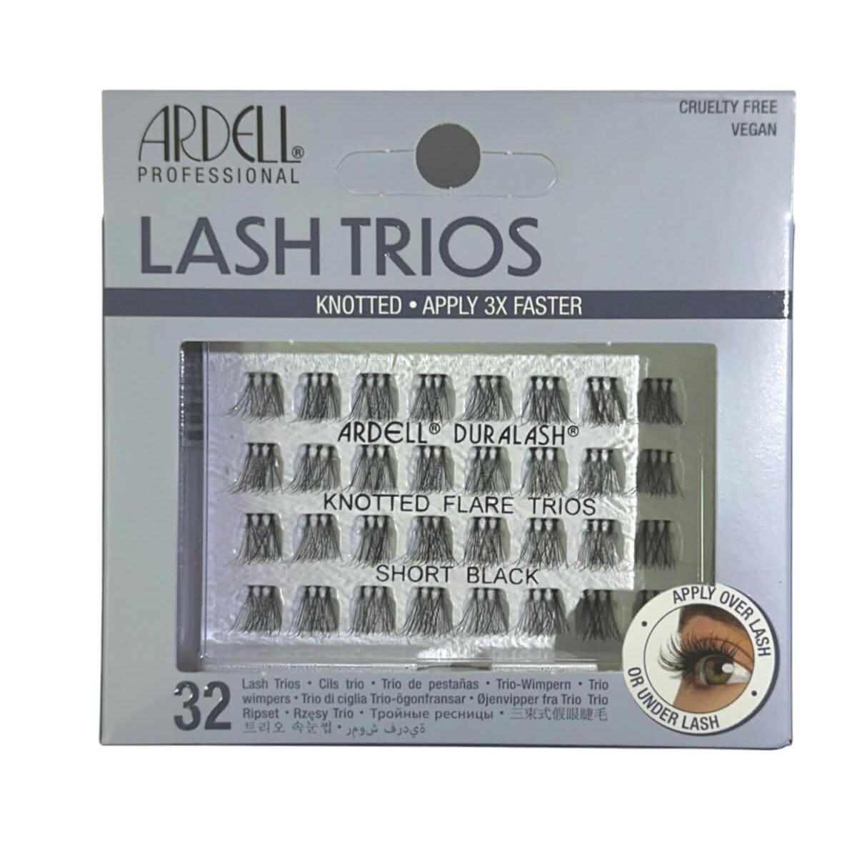 Ardell Knotted Flare Trios Black Eyelashes