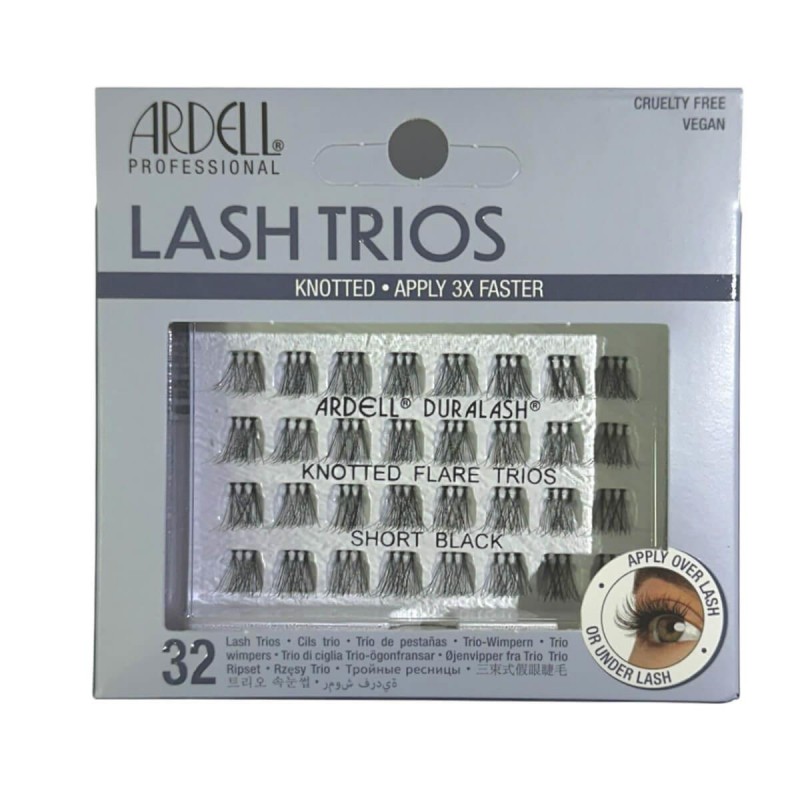 Βλεφαρίδες Τουφάκια Knotted Flare Trios Μαύρες Ardell