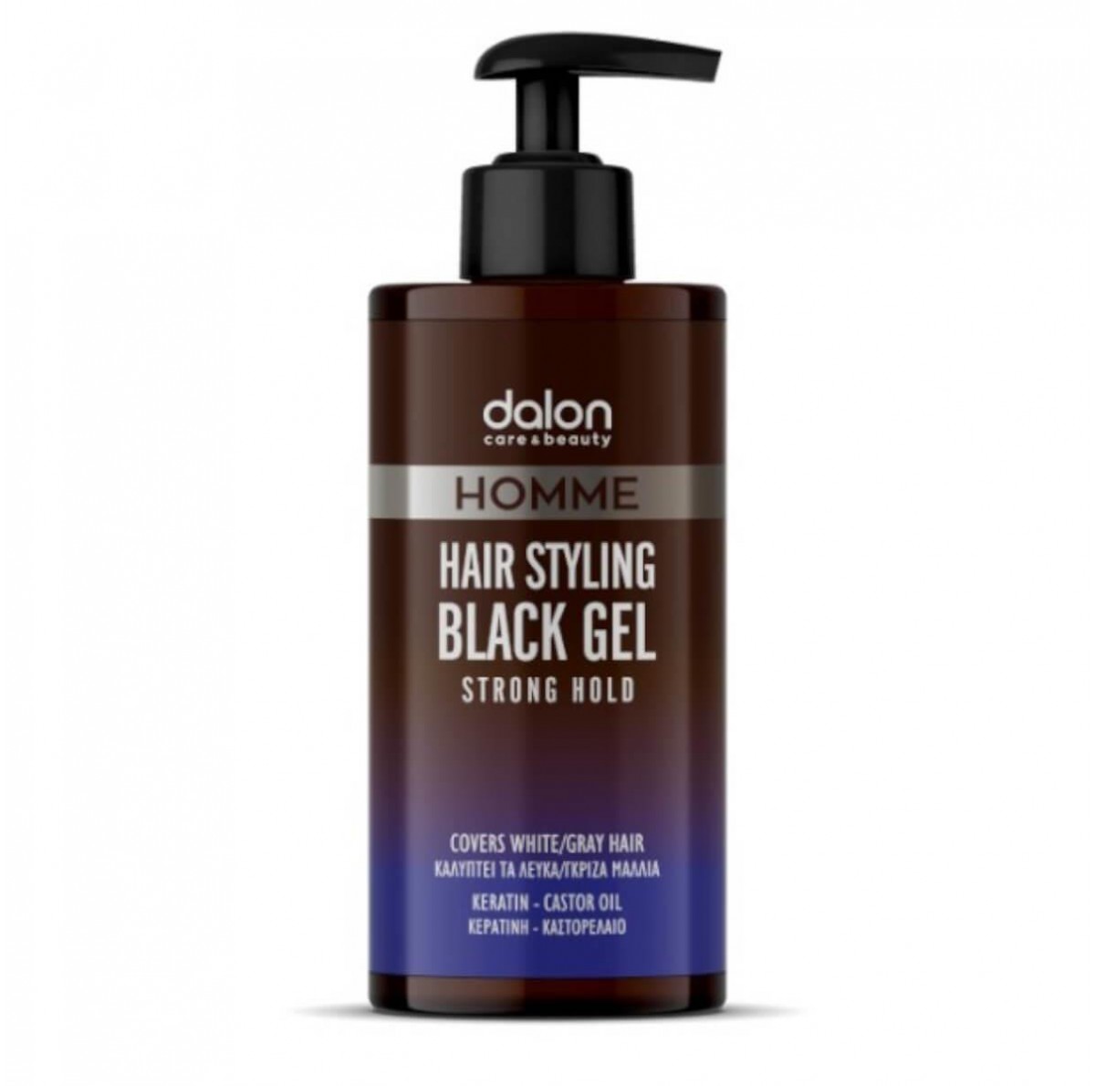 Hair Styling Black Gel Strong Hold Dalon 300ml