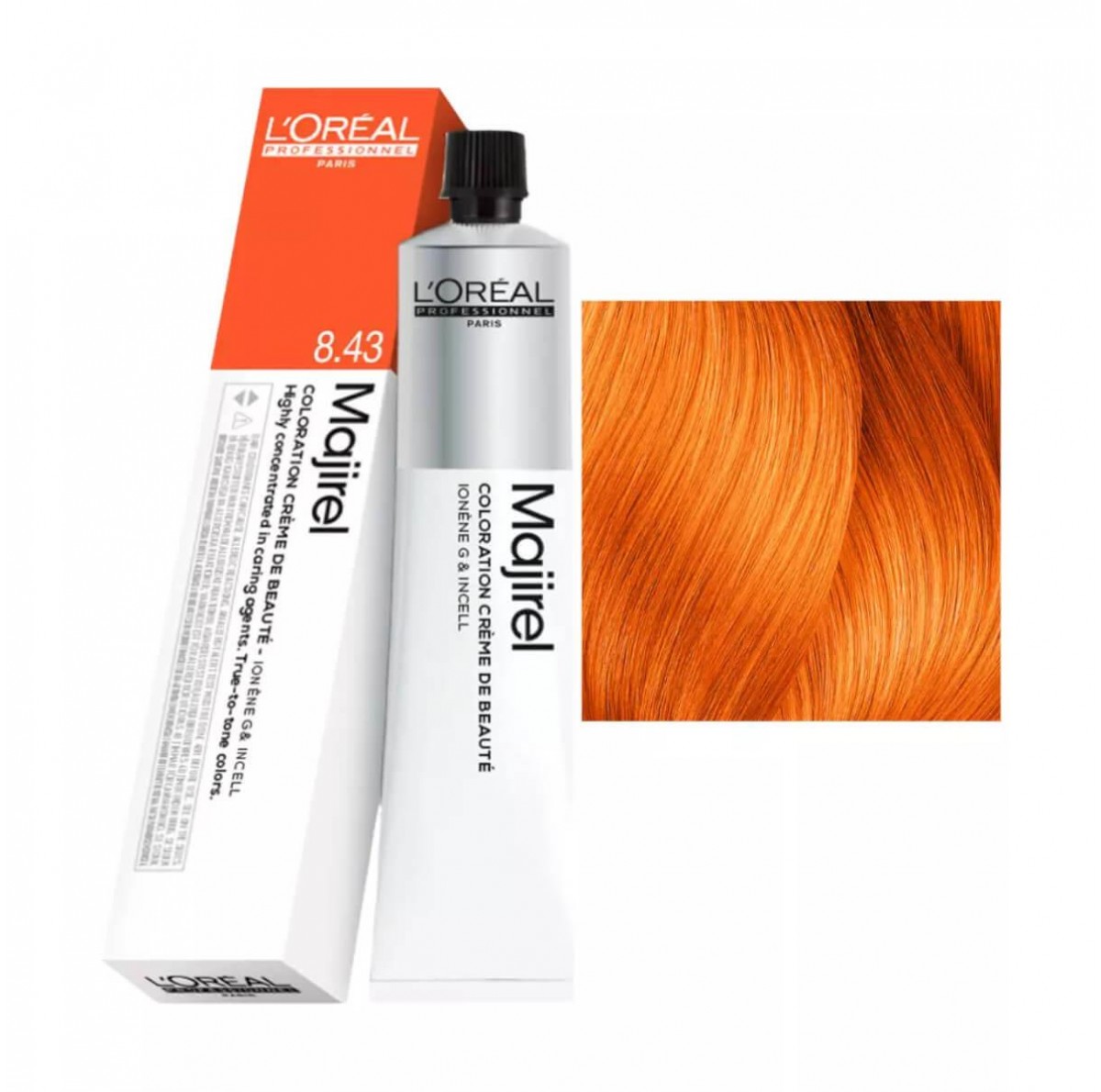 L'Oreal Majirel Hair Dye 8.43 Light Blonde Copper Golden 60ml