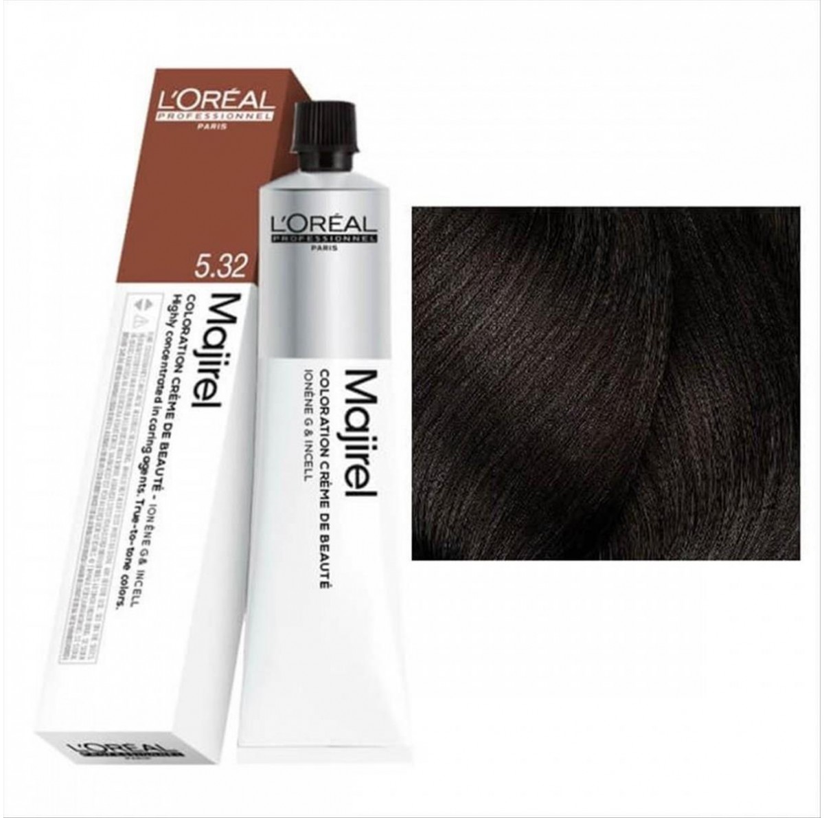 L'Oreal Majirel Hair Dye 5.32 Light Brown Golden Iridescent 60ml