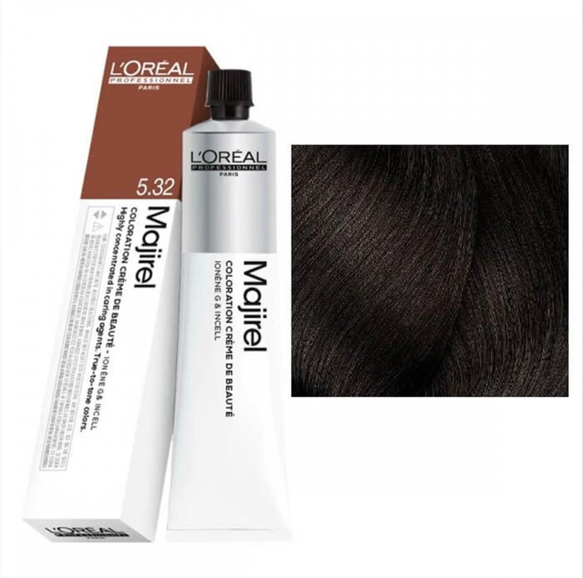 L'Oreal Majirel Hair Dye 5.32 Light Brown Golden Iridescent 60ml