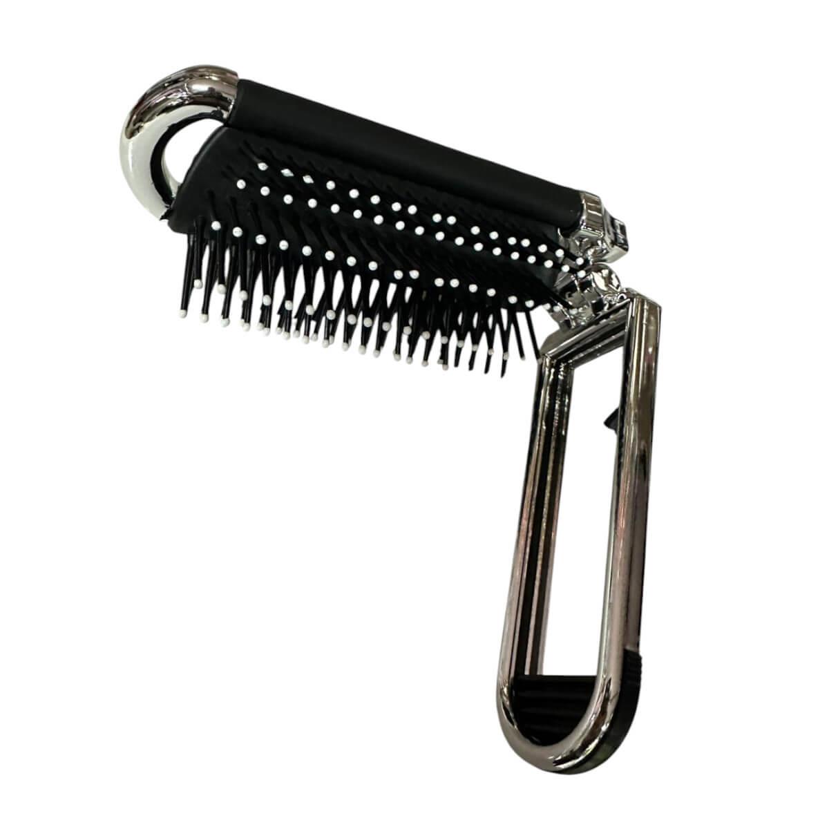 Cosmofan Foldable Travel Brush with Mirror