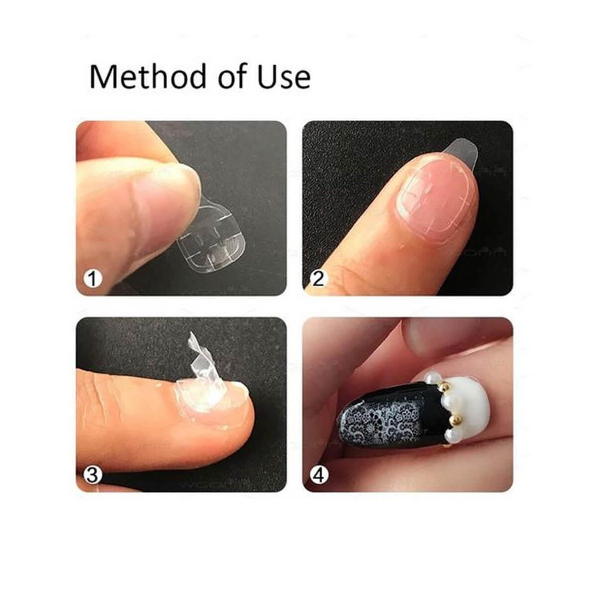 Double-Sided Nail Stickers Cosmofan 2pcs