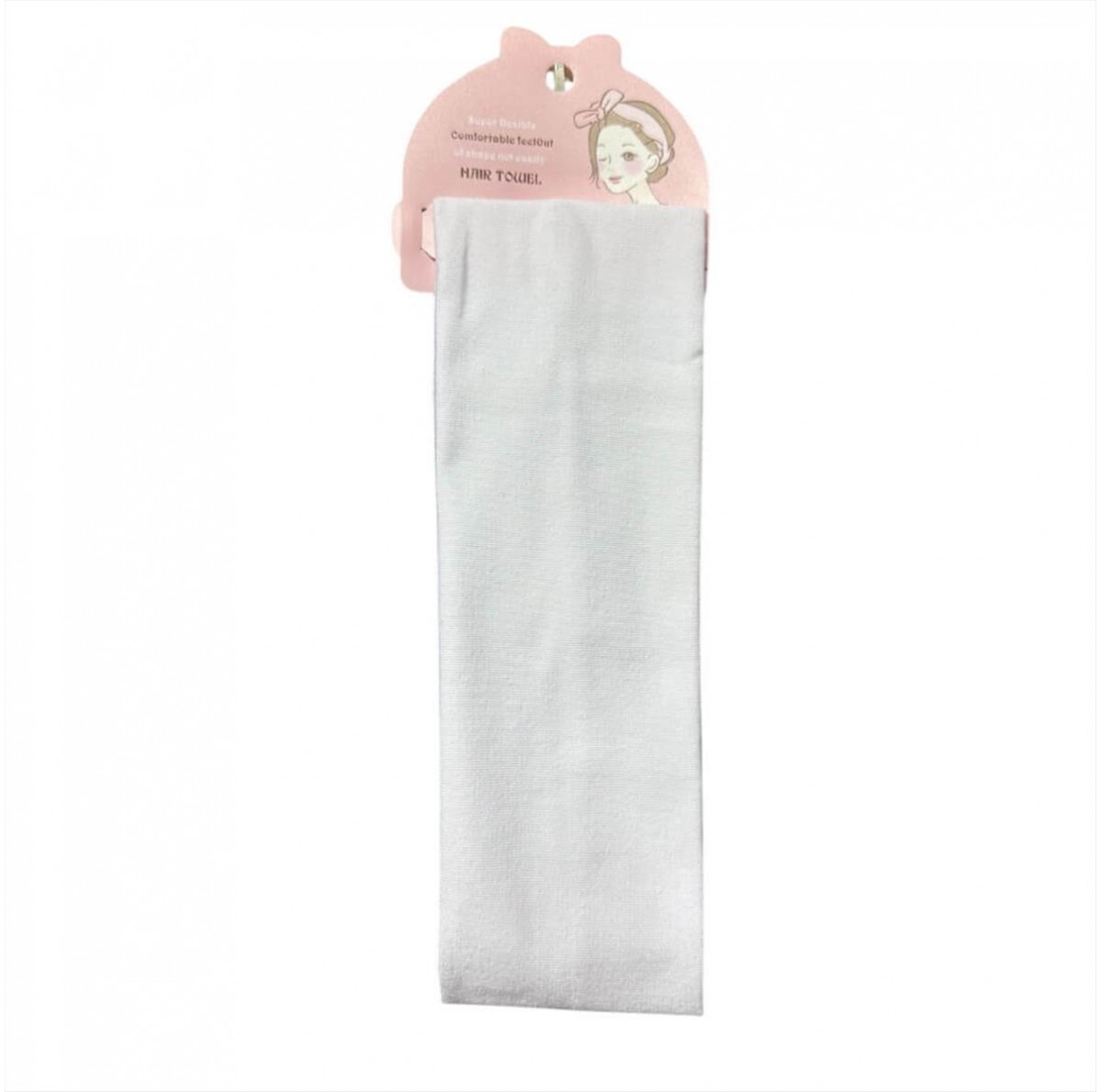 Hair Ribbon White Assim 7.5cm 40