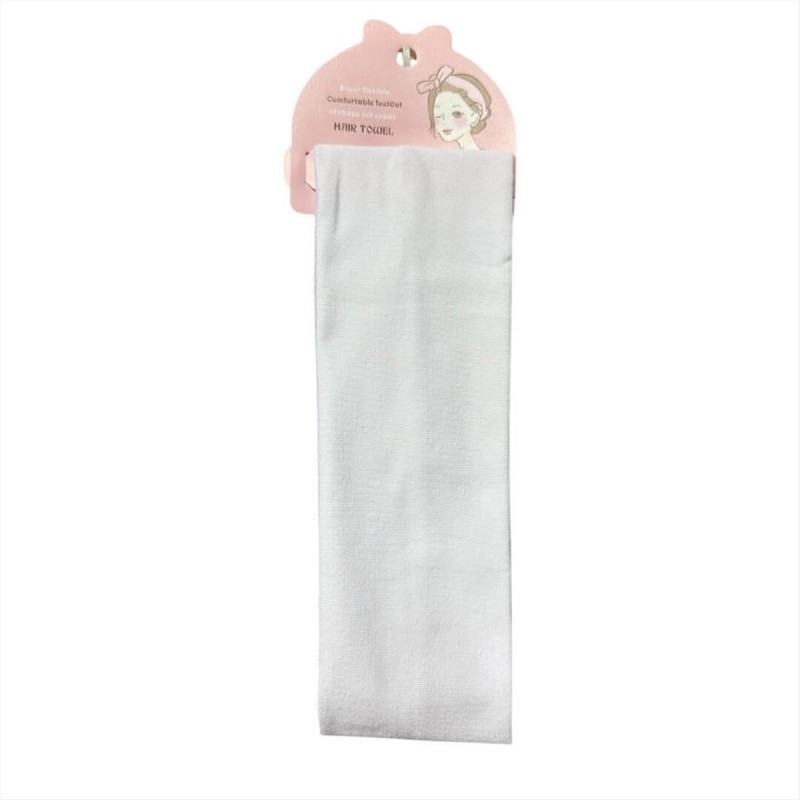 Hair Ribbon White Assim 7.5cm 40