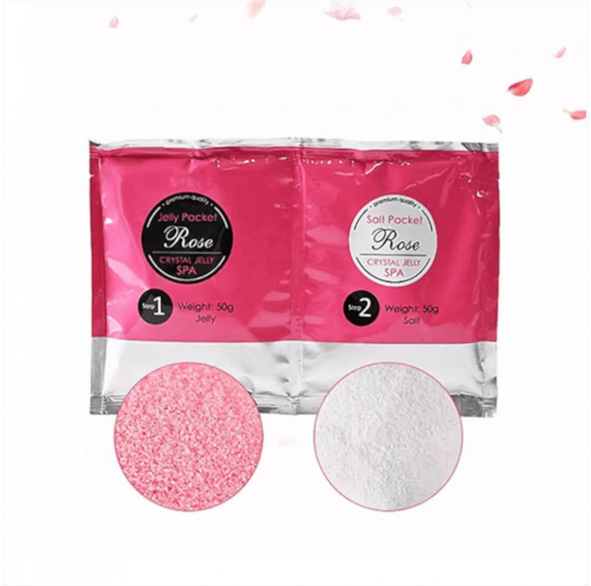 Άλλατα 2 Steps Crystal Jelly Pedicure Spa 50+50g Premium Quality Rose