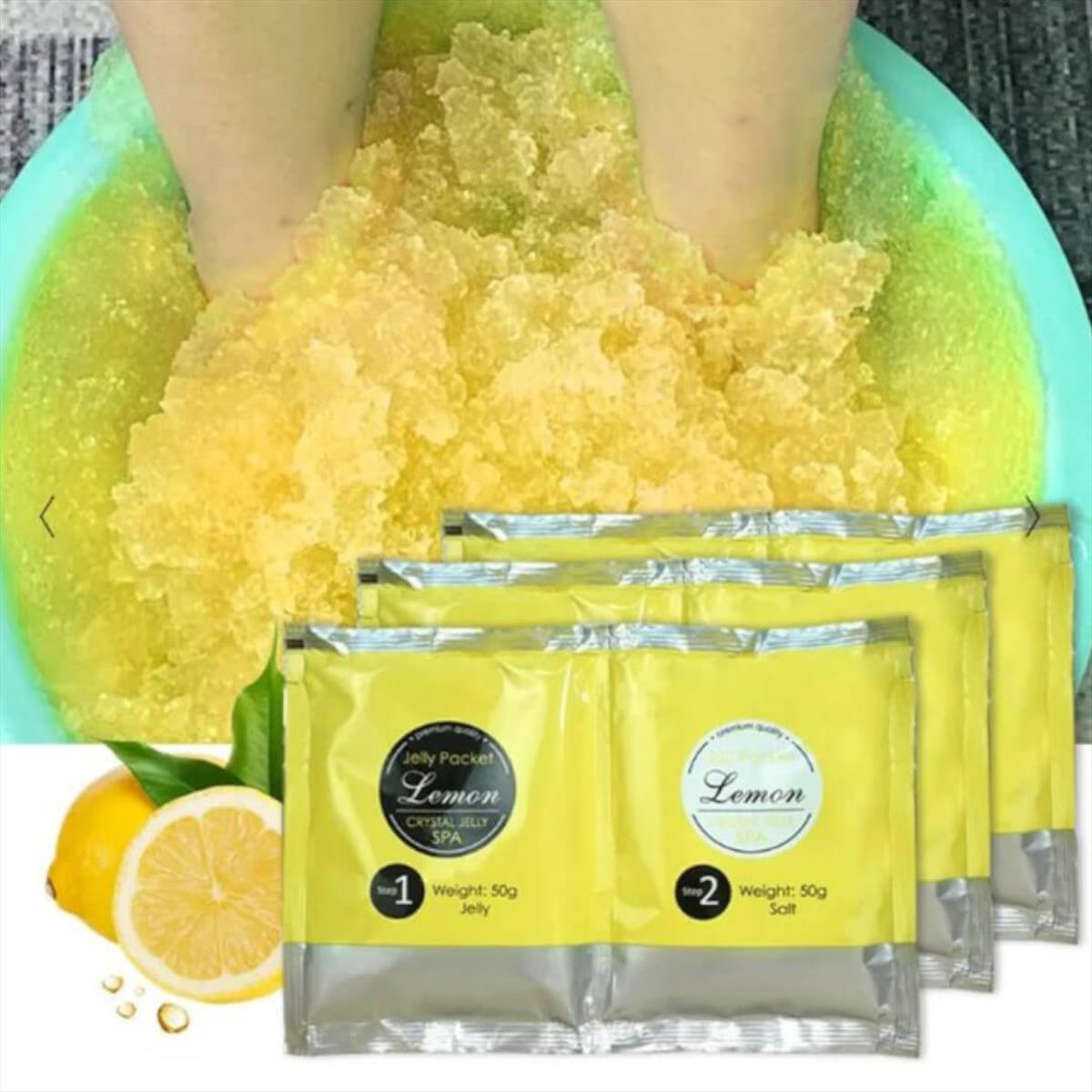 Σετ 2 StepsCrystal Jelly Salt Scrub 50+50gr Lemon