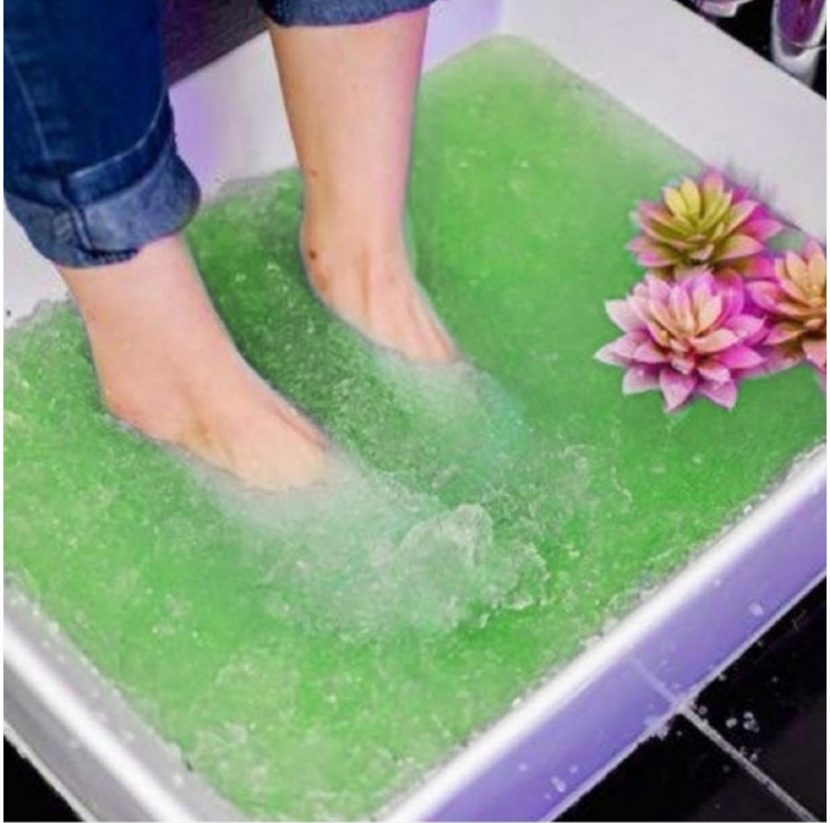 Σετ 2 StepsCrystal Jelly Salt Scrub 50+50gr Green Tea