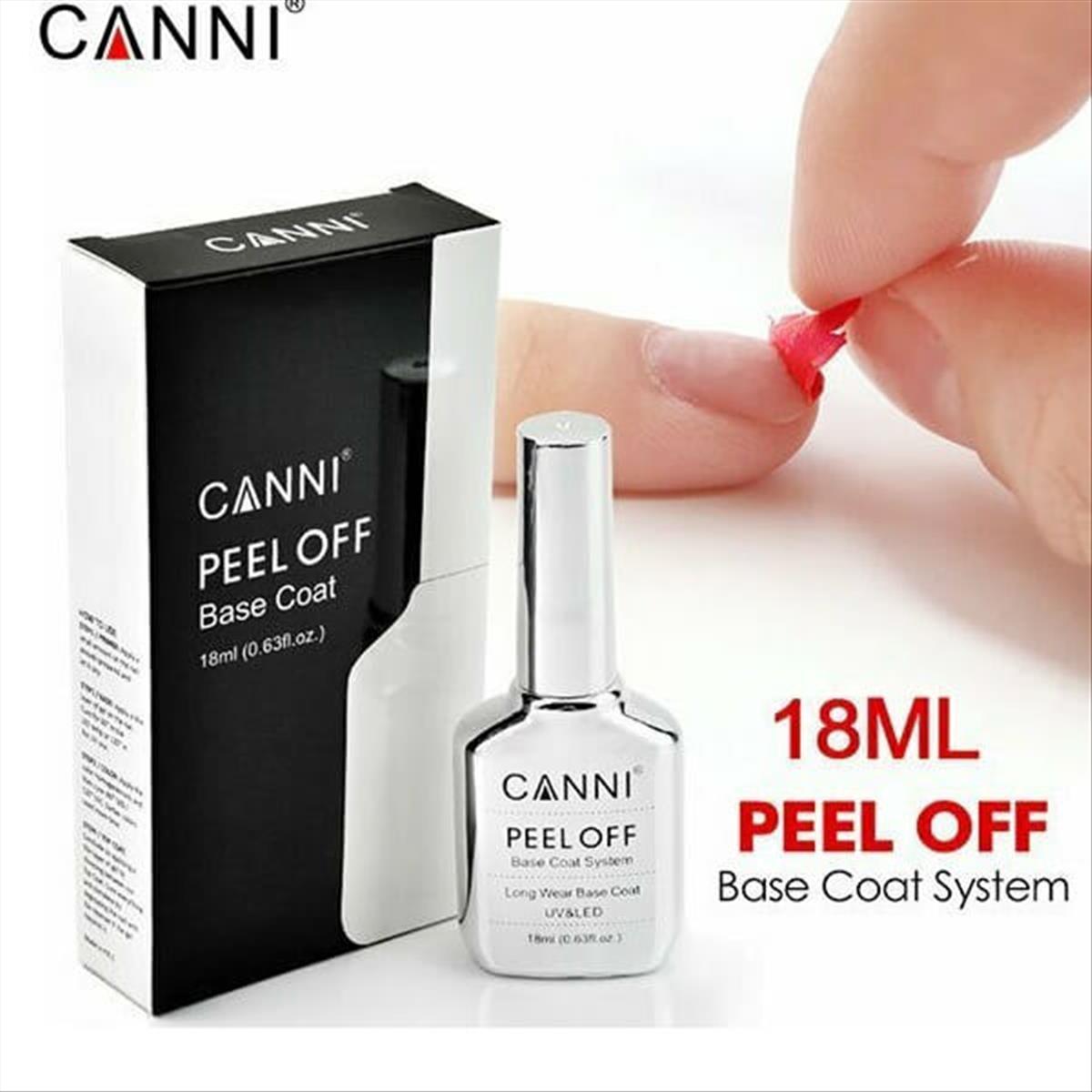 Canni Peel Off Base Coat Soak Off 18ml