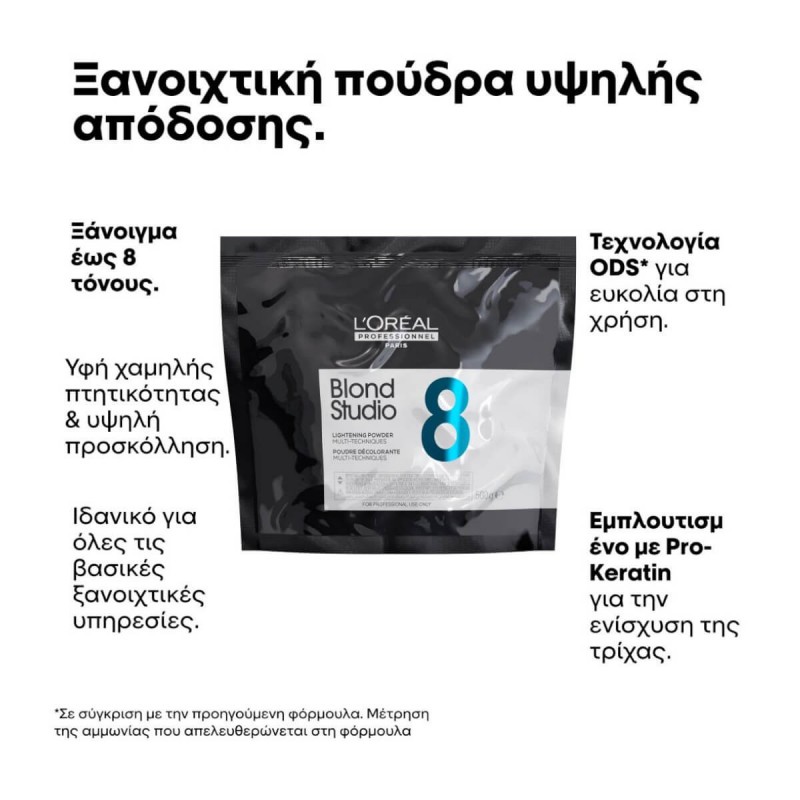 Blond Studio 8 Lightening Powder Multi-Techniques 500gr L’Oreal Blond Studio 8 Lightening Powder Multi-Techniques 500gr L’Oreal