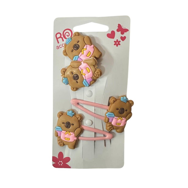 Κλιπ & Λαστιχάκια Μαλλιών Παιδικά Set RoRo 4pcs