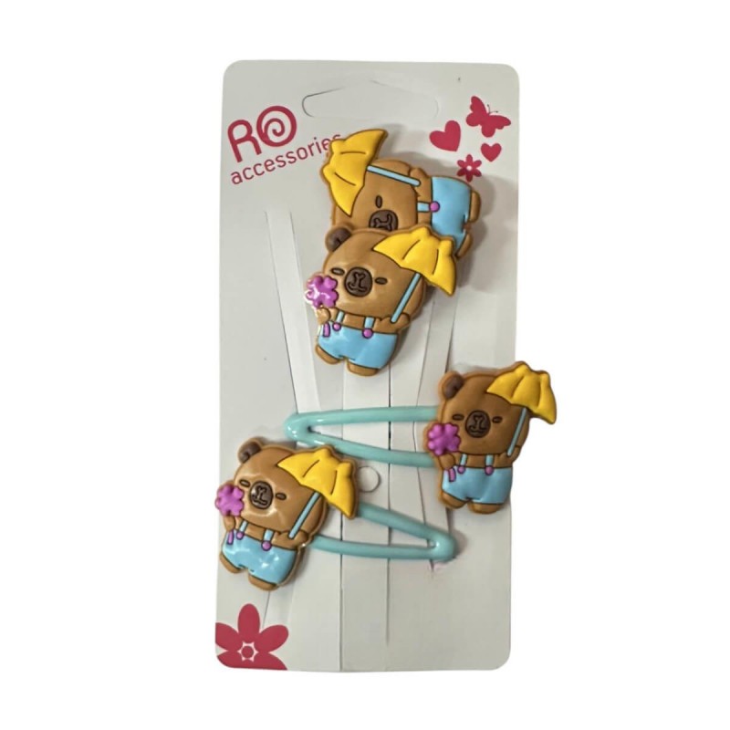 Κλιπ & Λαστιχάκια Μαλλιών Παιδικά Set RoRo 4pcs