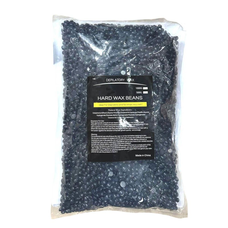 Κερί Ζεστό Σταγόνα Μάυρο Hard Wax Beans 1000g