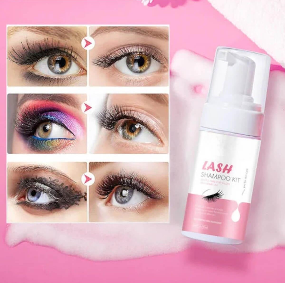 Καθαριστικό Βλεφαρίδων Lash Shampoo Kit 100ml