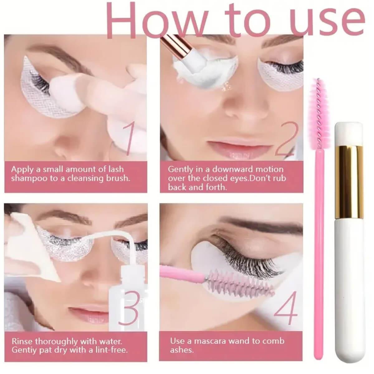 Καθαριστικό Βλεφαρίδων Lash Shampoo Kit 100ml Καθαριστικό Βλεφαρίδων Lash Shampoo Kit 100ml